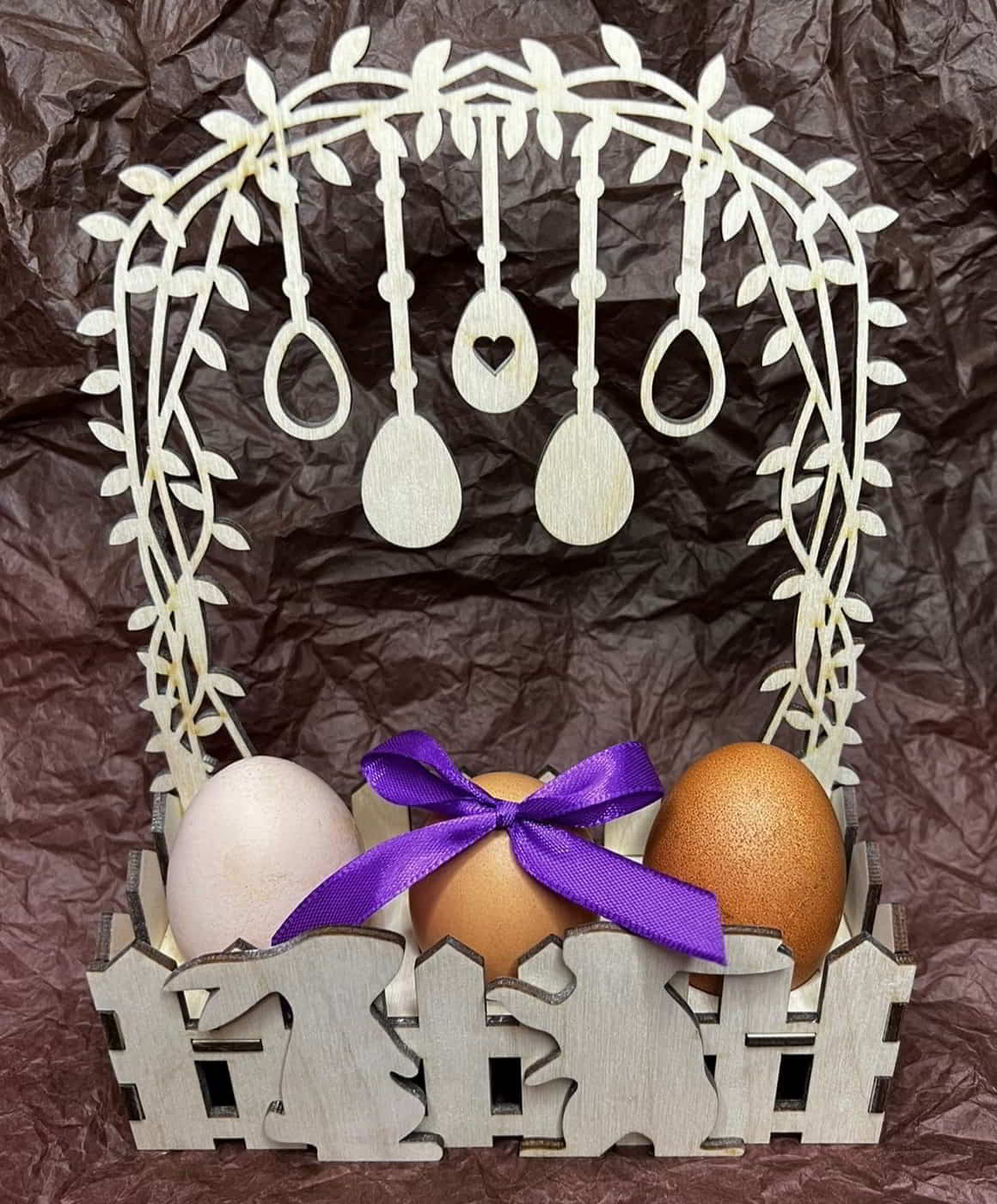 Laser Cut Easter Bunny Treat Box Wooden Egg Holder Stand Free Vector