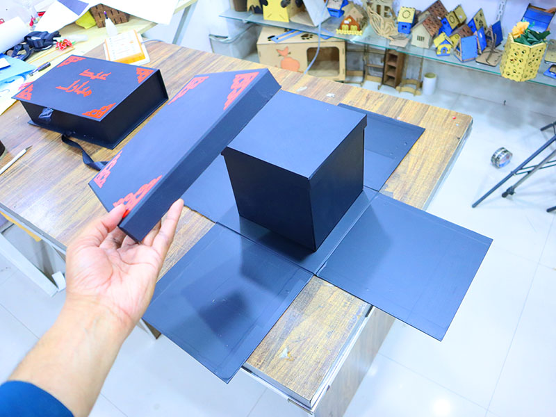 Laser Cut Explosion Gift Box Template Premium Surprise Box Design ...