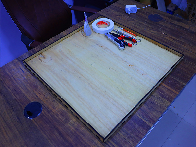 Laser Cut Portable Working Tray Plywood Craft and DIY Work Board ...