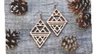 Laser Cut Earrings Jewelry Set Free Vector File