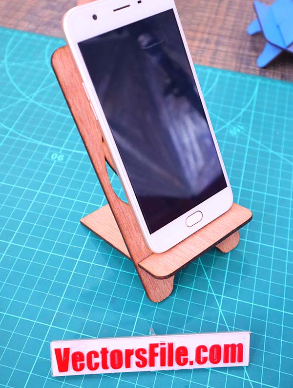 Laser Cut Wooden Animals Mobile Stand Phone Holder CDR and DXF File