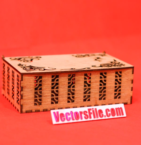 Laser Cut Wooden Jewelry Box Makeup Box Gift Box Chocolate Box 3mm DXF ...