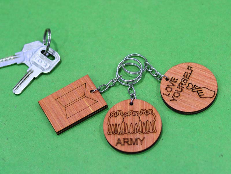 Laser Cut Keyring Laser Engraved Key Chains ideas Vector File