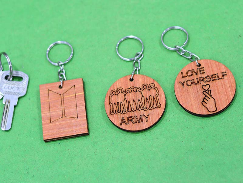 Laser Cut Keyring Laser Engraved Key Chains ideas Vector File
