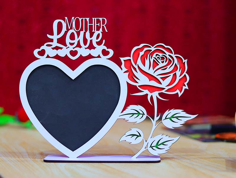 Laser Cut Mother’s Day Photo Frame Mother’s Day Gift Idea 3mm Free 