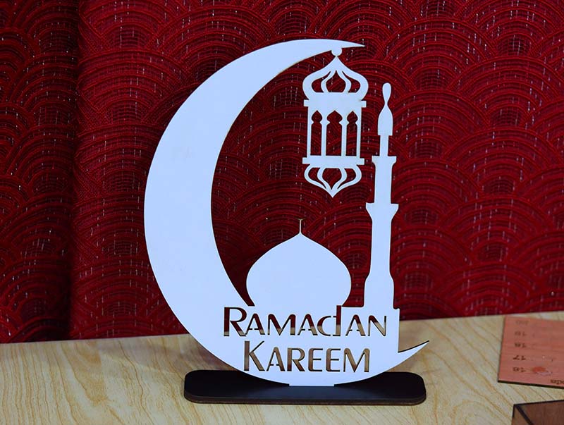 Laser Cut Decorative Stand Ramadan Kareem Gift Idea 3mm Free Vector ...