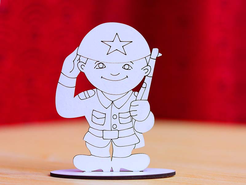 Laser Cut Stand Template Solder Stand Kids Toy 3mm Vector File