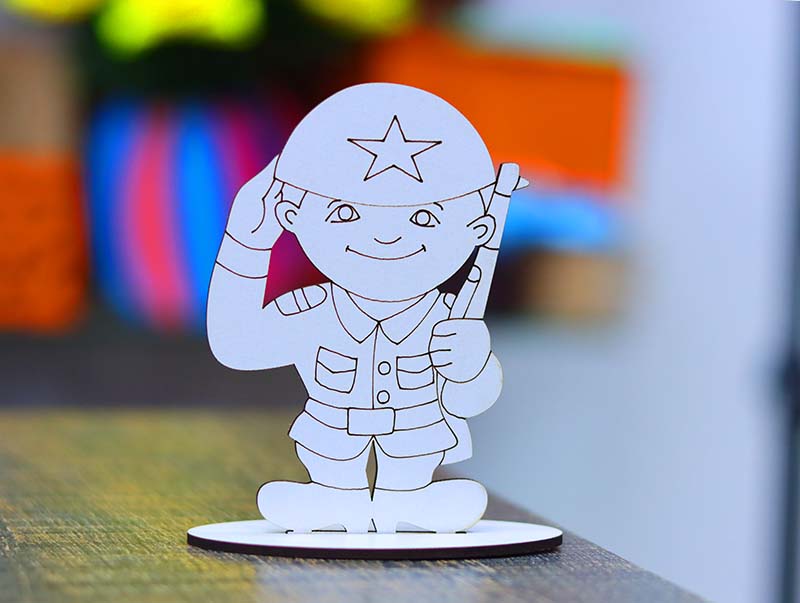 Laser Cut Stand Template Solder Stand Kids Toy 3mm Vector File