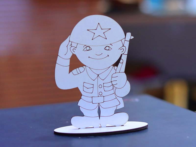 Laser Cut Stand Template Solder Stand Kids Toy 3mm Vector File