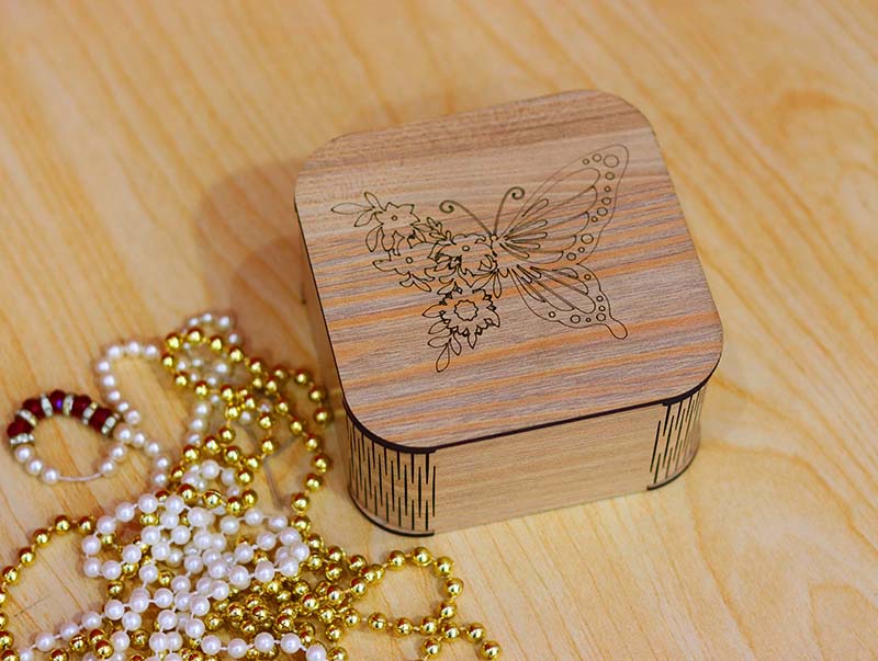 Laser Cut Jewelry Box Template 3mm Vector File | Vectors File