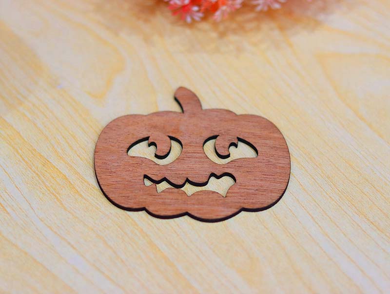 Halloween Pumpkin Wooden Coaster Template Laser Cut Vector File ...