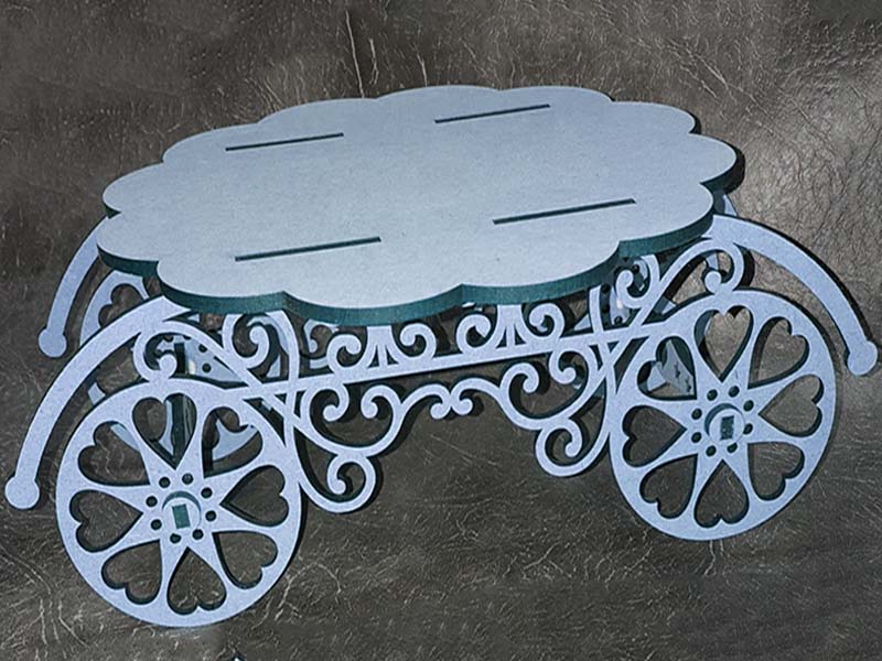 Free Laser Cut Carriage Cake Stand 3mm Vector File | Vectors File