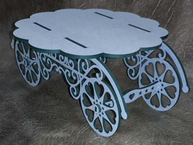 Free Laser Cut Carriage Cake Stand 3mm Vector File