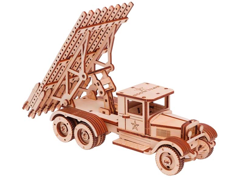 BM 13 Katyusha Multiple Rocket Launcher on ZiS 6 Truck 3D Puzzle Laser Cut File