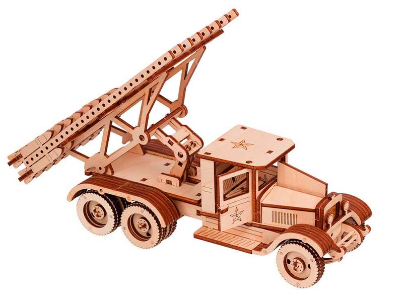 BM 13 Katyusha Multiple Rocket Launcher on ZiS 6 Truck 3D Puzzle Laser Cut File