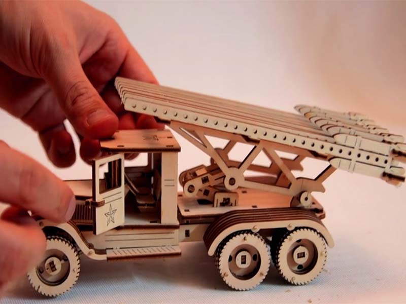 BM 13 Katyusha Multiple Rocket Launcher on ZiS 6 Truck 3D Puzzle Laser Cut File