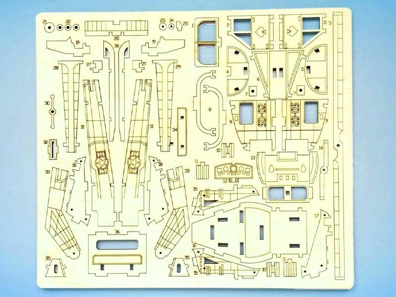 Laser Cut Bell Helicopter UH 1 Iroquois 3D Puzzle Model Kit Vector File