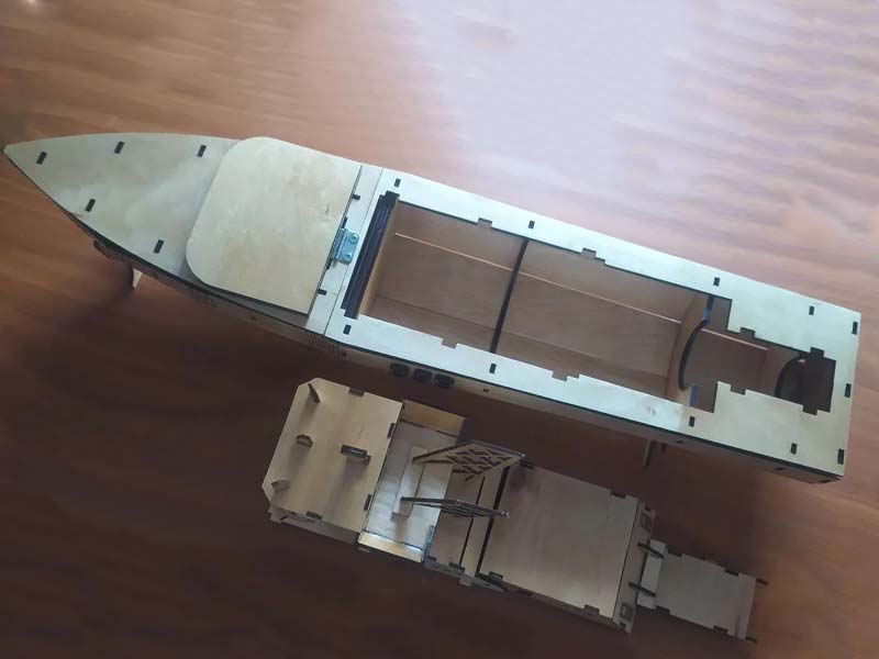Laser Cut Ship Model Kit 3D Puzzle Toys Template Vector File