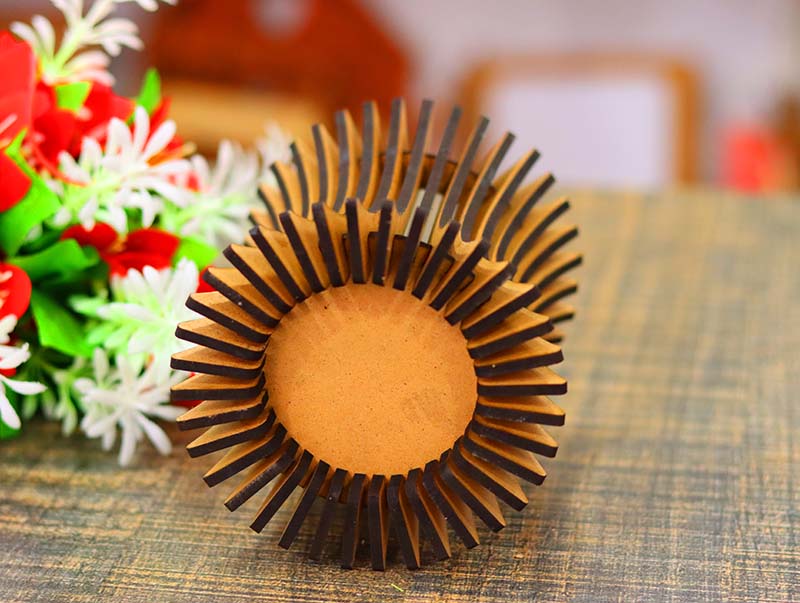 Laser Cut Flower Vase Round Flower Stand Design Vector File