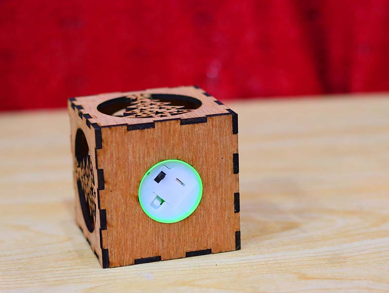 Laser Cut LED Tealight Lantern Wooden Tea Light Holder