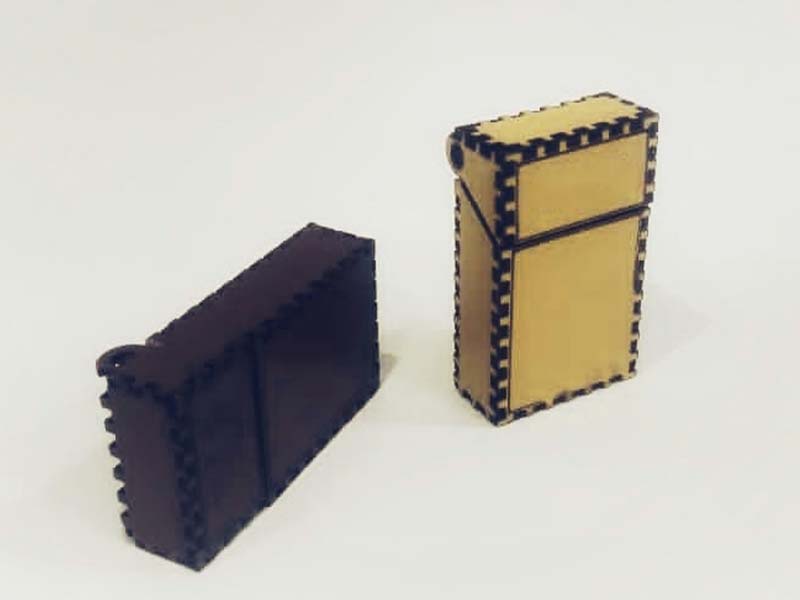 Laser Cut Cigarette Box Cigarette Case Gift Box Template