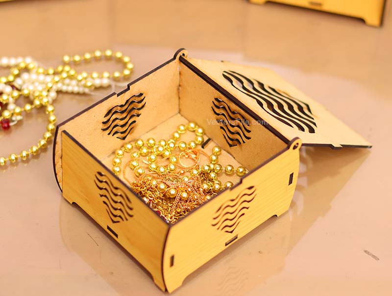 Laser Cut Wooden Jewelry Box Chocolate Box Christmas Gift Box Idea