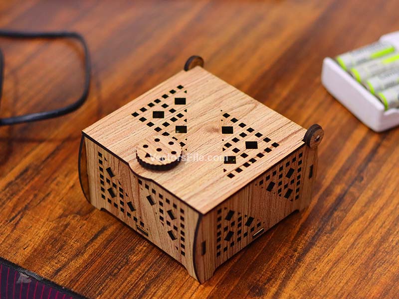 Laser Cut Gift Box with Lock Chocolate Box Jewelry Box Design