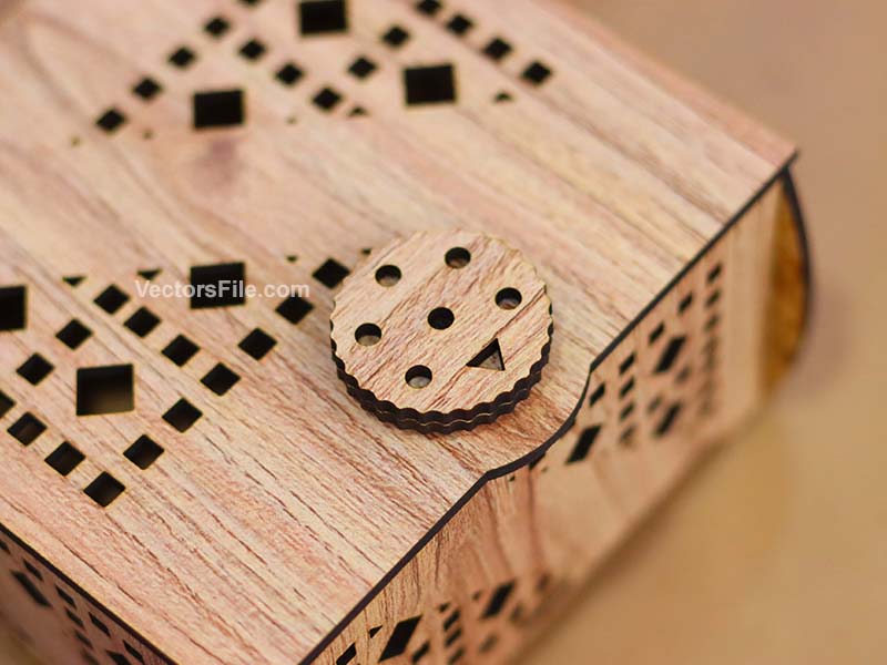 Laser Cut Gift Box with Lock Chocolate Box Jewelry Box Design
