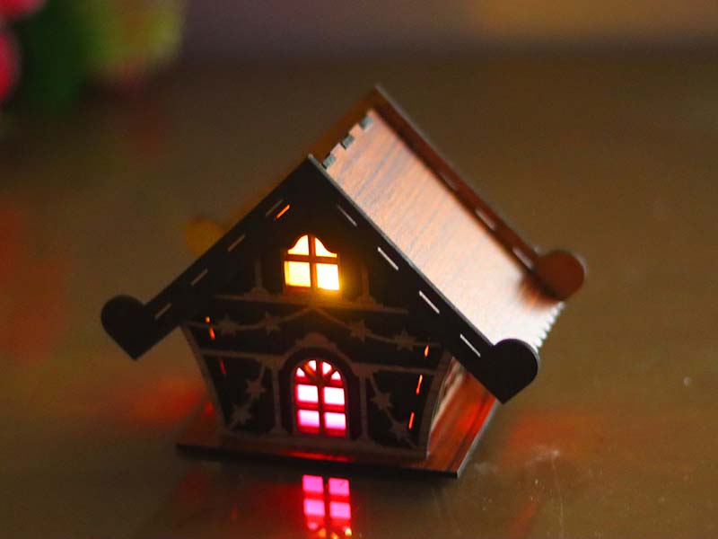 Laser Cut Tealight House Design Tealight Candle Holder