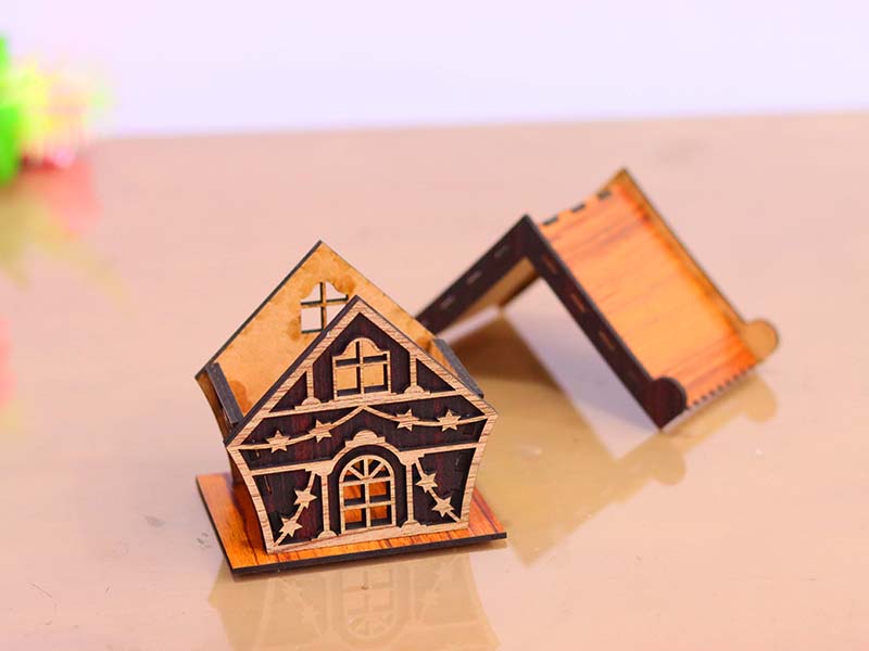 Laser Cut Tealight House Design Tealight Candle Holder