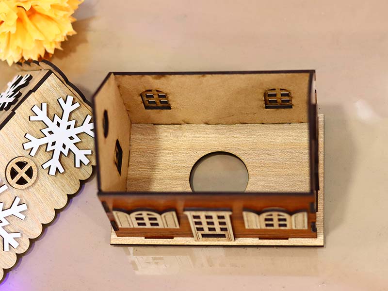 Laser Cut Christmas House Design Christmas Decoration