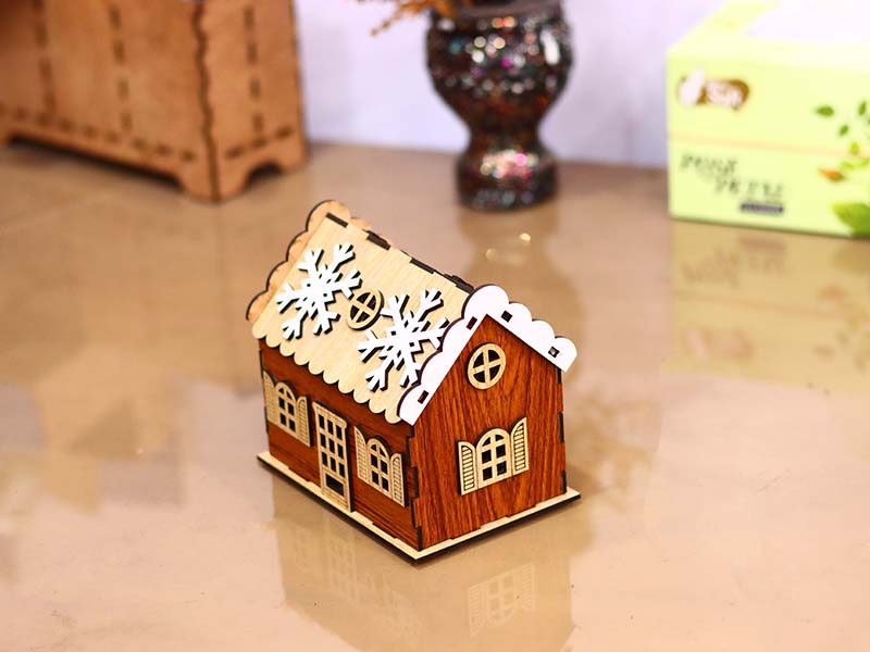 Laser Cut Christmas House Design Christmas Decoration