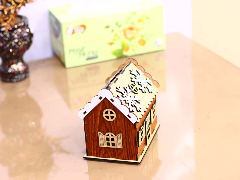 Laser Cut Christmas House Design Christmas Decoration