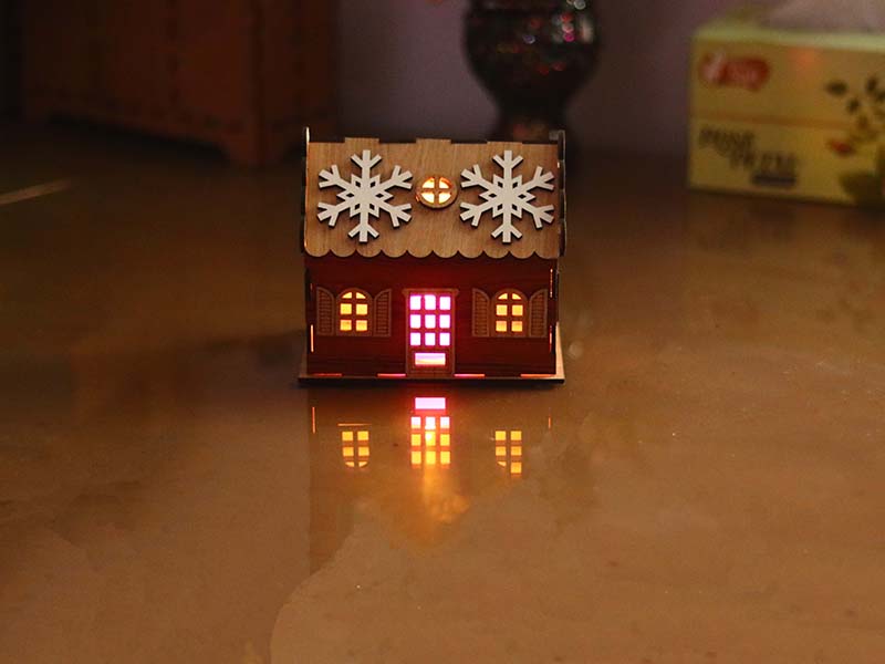 Laser Cut Christmas House Design Christmas Decoration