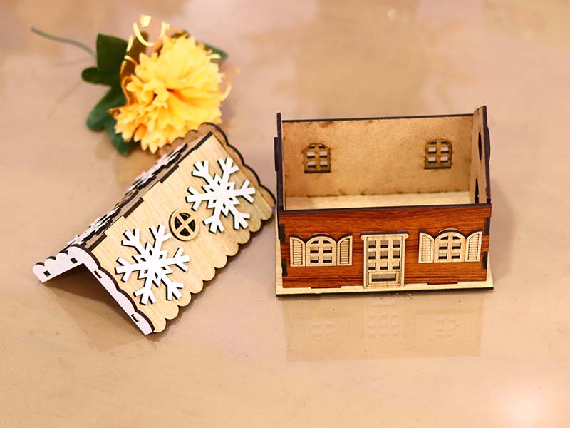 Laser Cut Christmas House Design Christmas Decoration