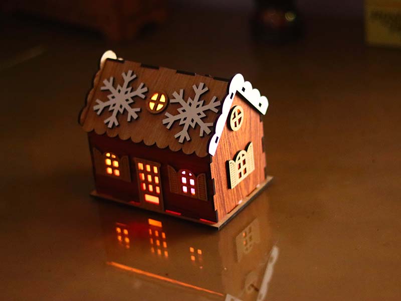 Laser Cut Christmas House Design Christmas Decoration