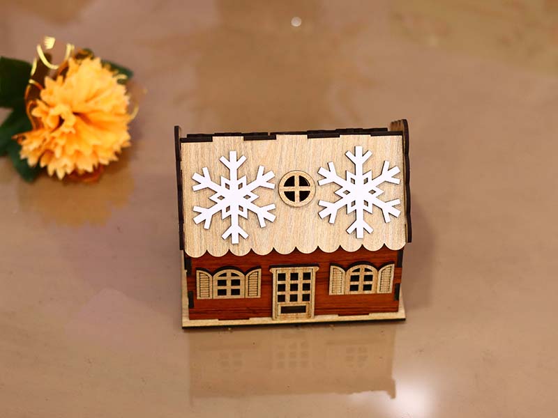 Laser Cut Christmas House Design Christmas Decoration