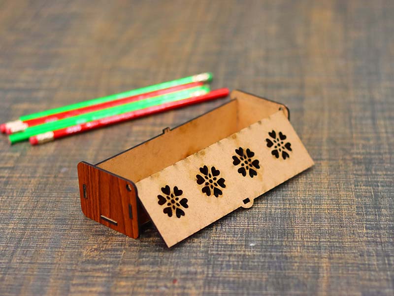 Laser Cut Wooden Pencil Case Pen Holder Pencil Box Template