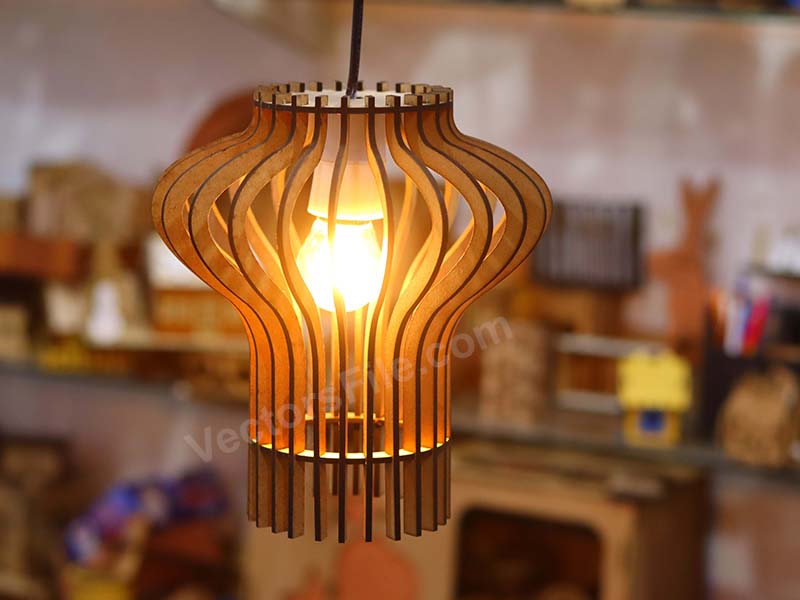 Laser Cut Mid Century Hanging Lamp Pendant Light Lamp