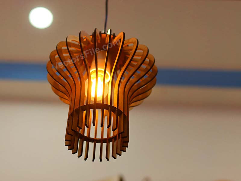 Laser Cut Mid Century Hanging Lamp Pendant Light Lamp