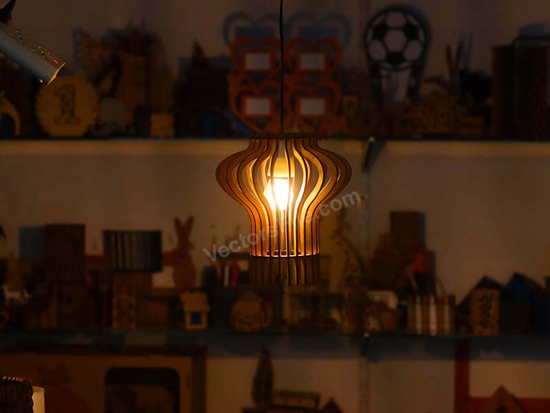 Laser Cut Mid Century Hanging Lamp Pendant Light Lamp