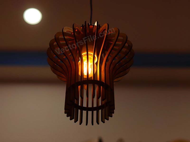 Laser Cut Mid Century Hanging Lamp Pendant Light Lamp