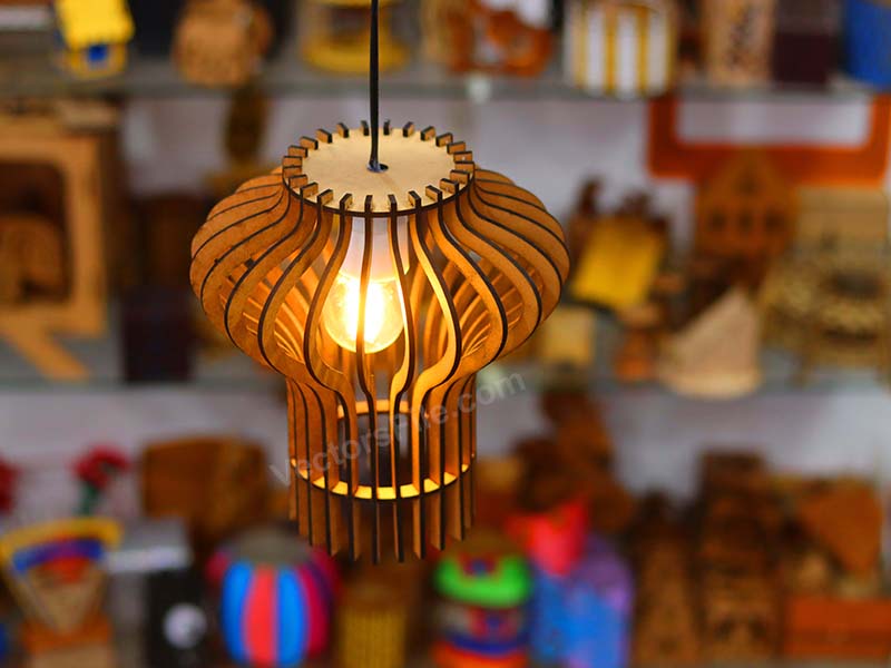 Laser Cut Mid Century Hanging Lamp Pendant Light Lamp