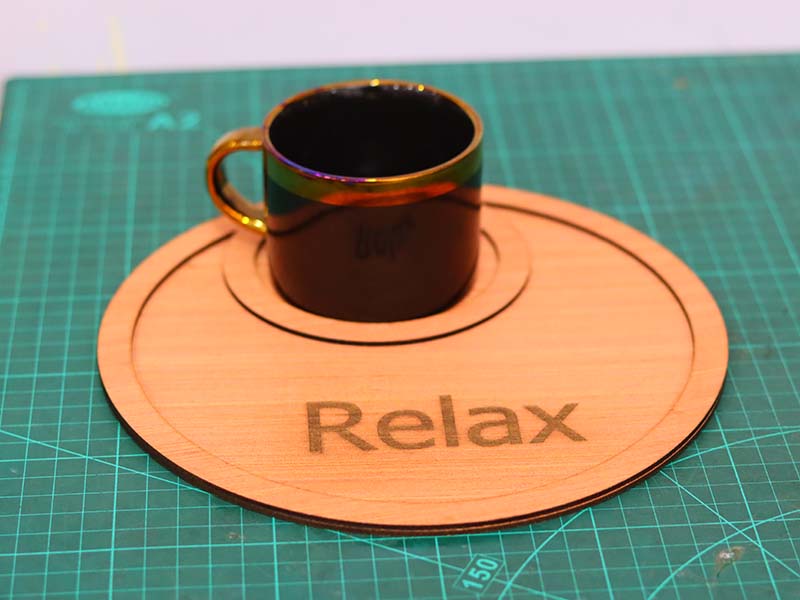 Laser Cut Tea Tray Wooden Serving Tray Design