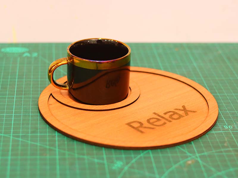 Laser Cut Tea Tray Wooden Serving Tray Design