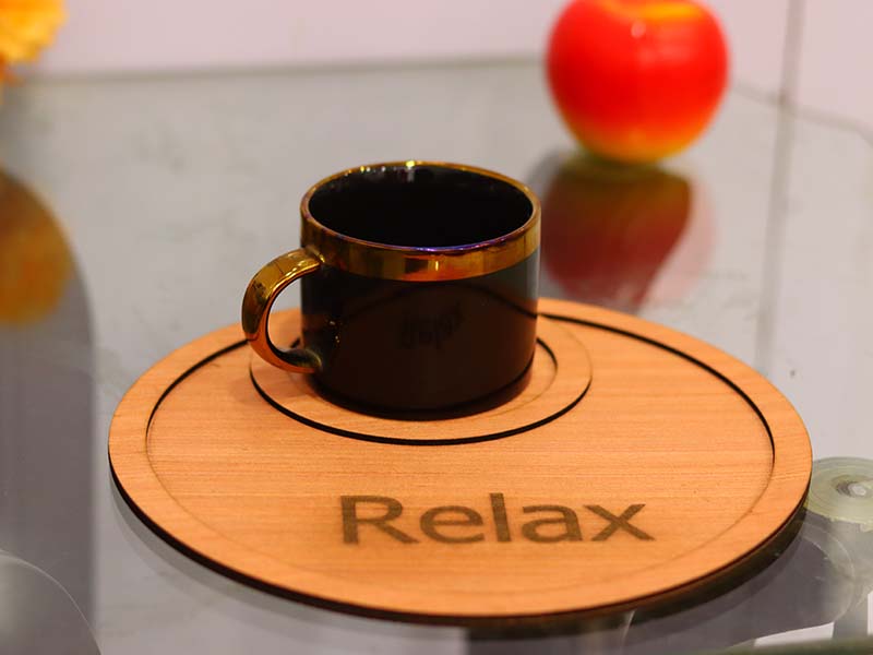 Laser Cut Tea Tray Wooden Serving Tray Design