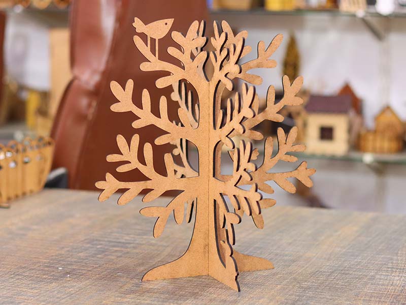 Laser Cut 3D Tree Model for Decoration