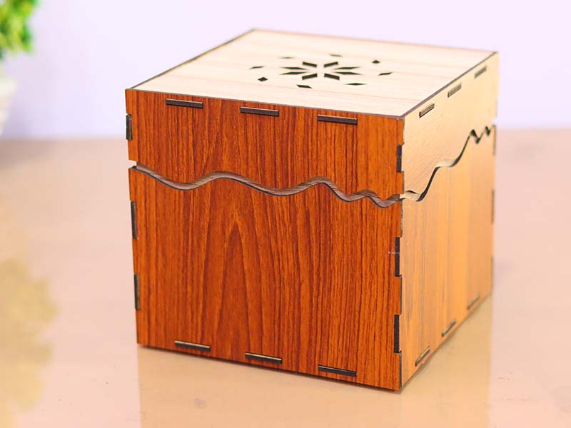 Laser Cut Storage Box Template Wood Packaging Box