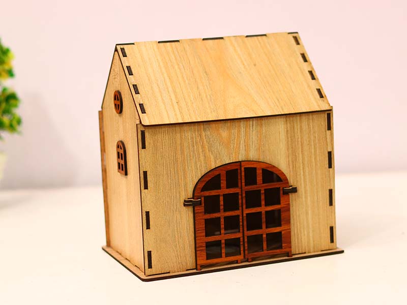 Laser Cut Tea Light Candle Holder House Design