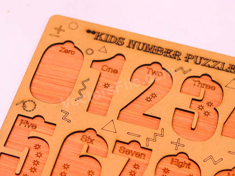 Laser Cut Mathematics Number Puzzle Kids Educational Toys